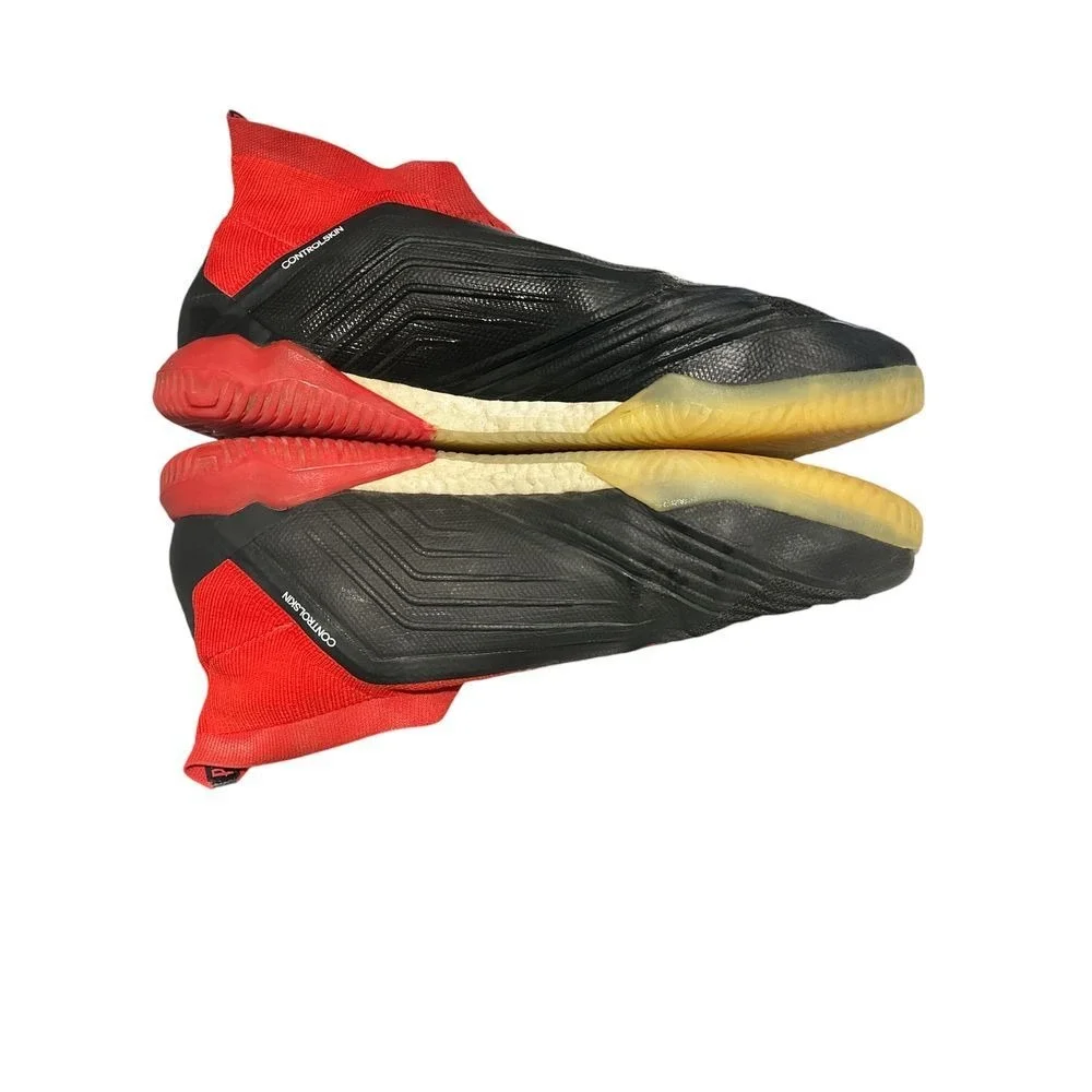 Adidas‎ Predator 18 Shoes Laceless Control Skin Red Black